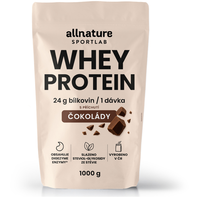 Allnature Sportlab Whey Protein Čokoláda 1000 g