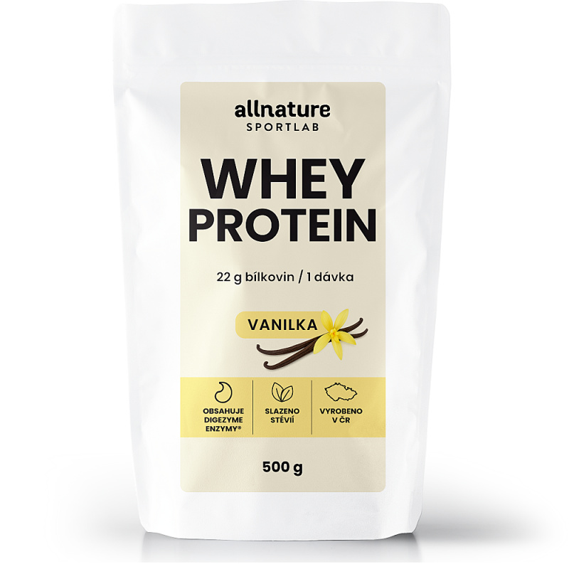 ALLNATURE Sportlab whey protein vanilka 500 g