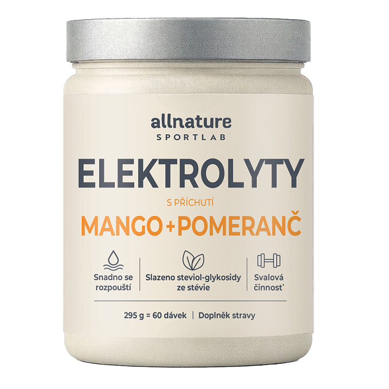 Allnature Sportlab Elektrolyty mango + pomeranč 295 g