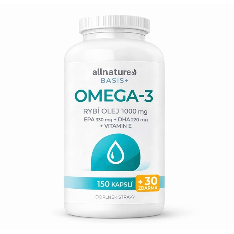 Allnature Basis + Omega 3 150+30 cps. ZDARMA