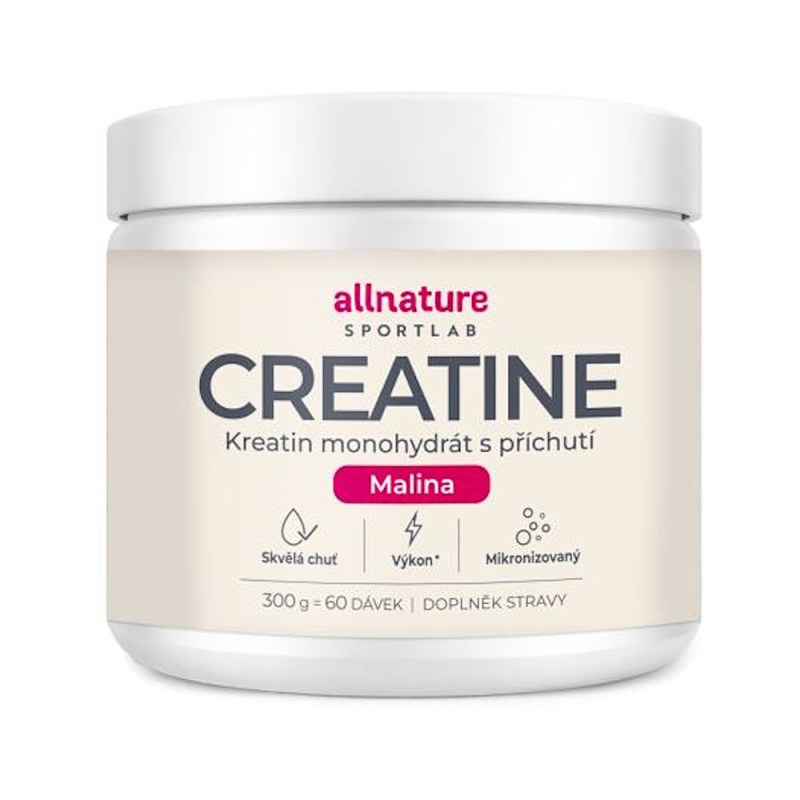 ALLNATURE Sportlab creatine monohydrát malina 300 g