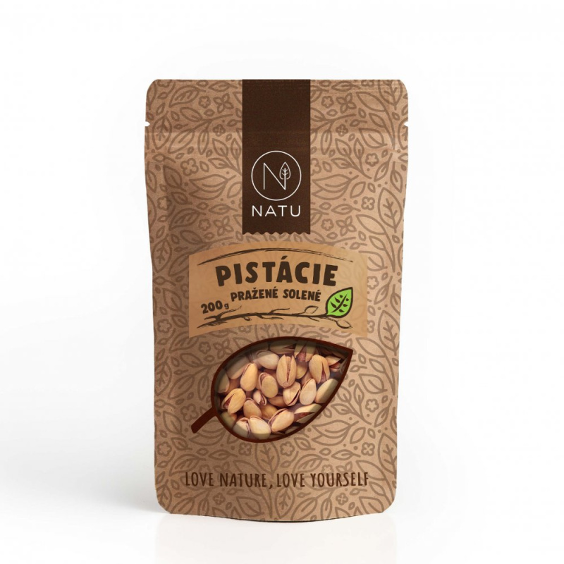 NATU Pistácie pražené solené 200 g