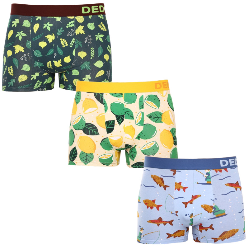 3PACK Veselé pánské boxerky Dedoles (19813751563) L, trenky / trenýrky