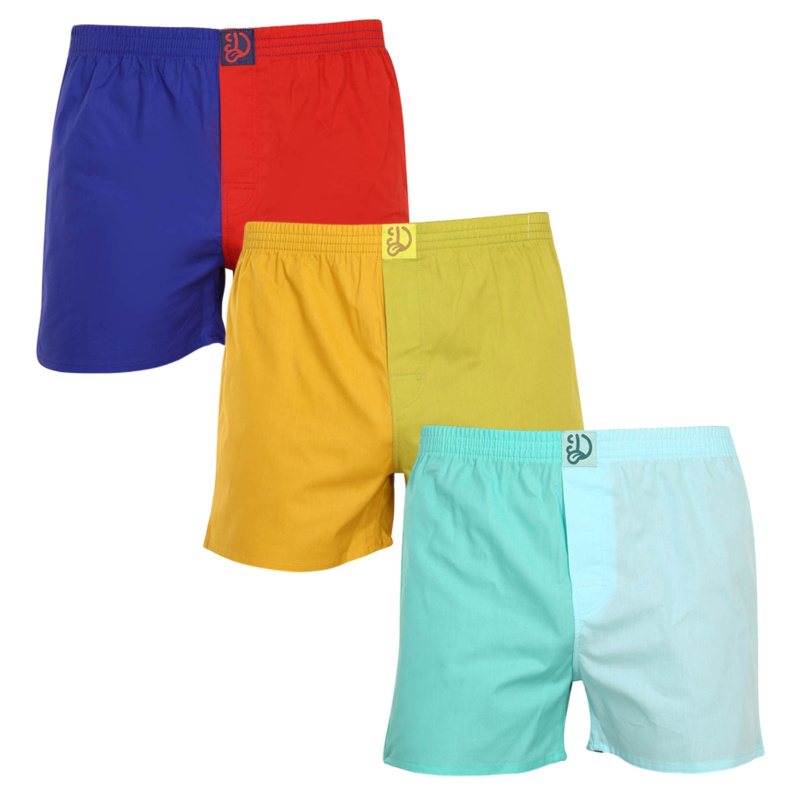 3PACK pánské trenky Dedoles vícebarevné (D-M-UN-LB-B-C-1577476) S, trenýrky