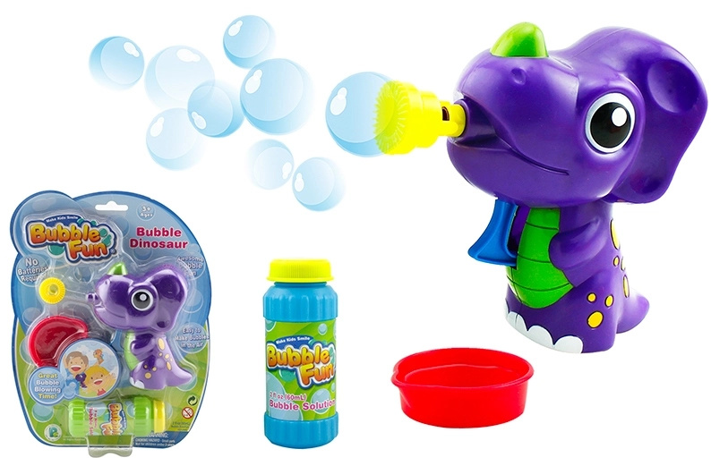 Bubble Fun Bublifuk Dinosaurus s náplní 60 ml fialový