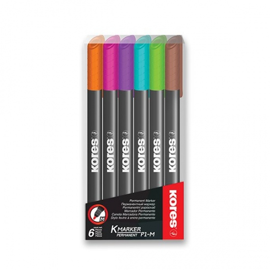 Popisovač K-Marker P1 souprava 6 ks Kores