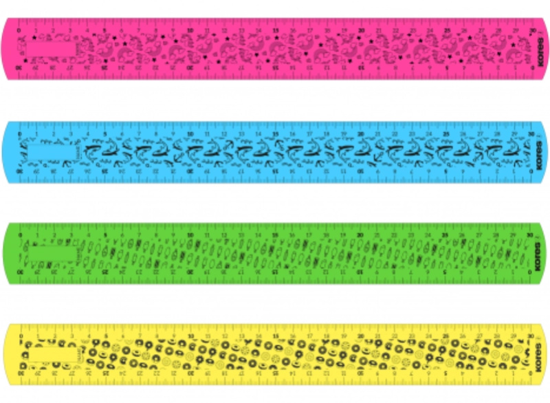 Kores Ohebné pravítko Elastik 30 cm - mix barev