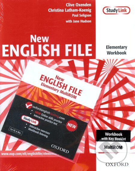 New English File - Elementary - Workbook + CD (with Key Booklet and MultiROM Pack) - kniha z kategorie Jazykové učebnice a slovníky
