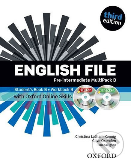 English File Pre-intermediate: Multipack B with iTutor DVD-ROM and Oxford Online Skills (3rd) - kniha z kategorie Jazykové učebnice a slovníky